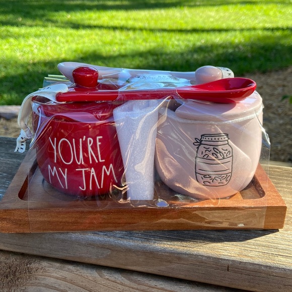 Rae Dunn Other New Rae Dunn Red Pink Youre My Jam Mini Cellar